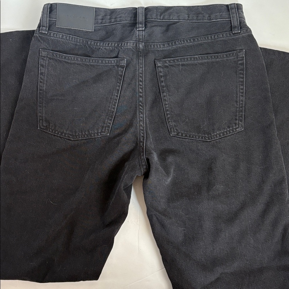 Everlane The Slouch black bootcut jean 5 pocket zip and button close - Picture 5 of 16